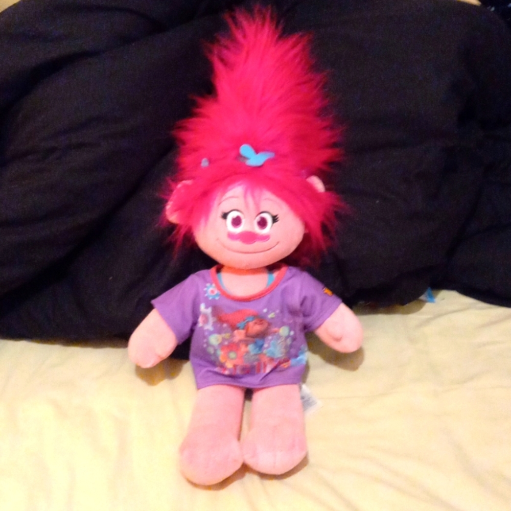 Poppy stuffed troll doll
